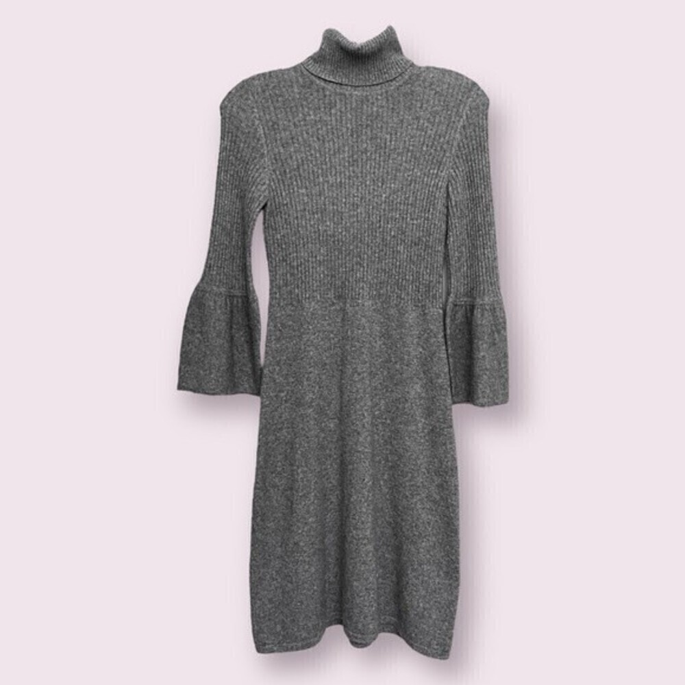 Christopher Fisher 100% Cashmere Sweater Dress Gray Knit Womens Size Small - Picture 2 of 11